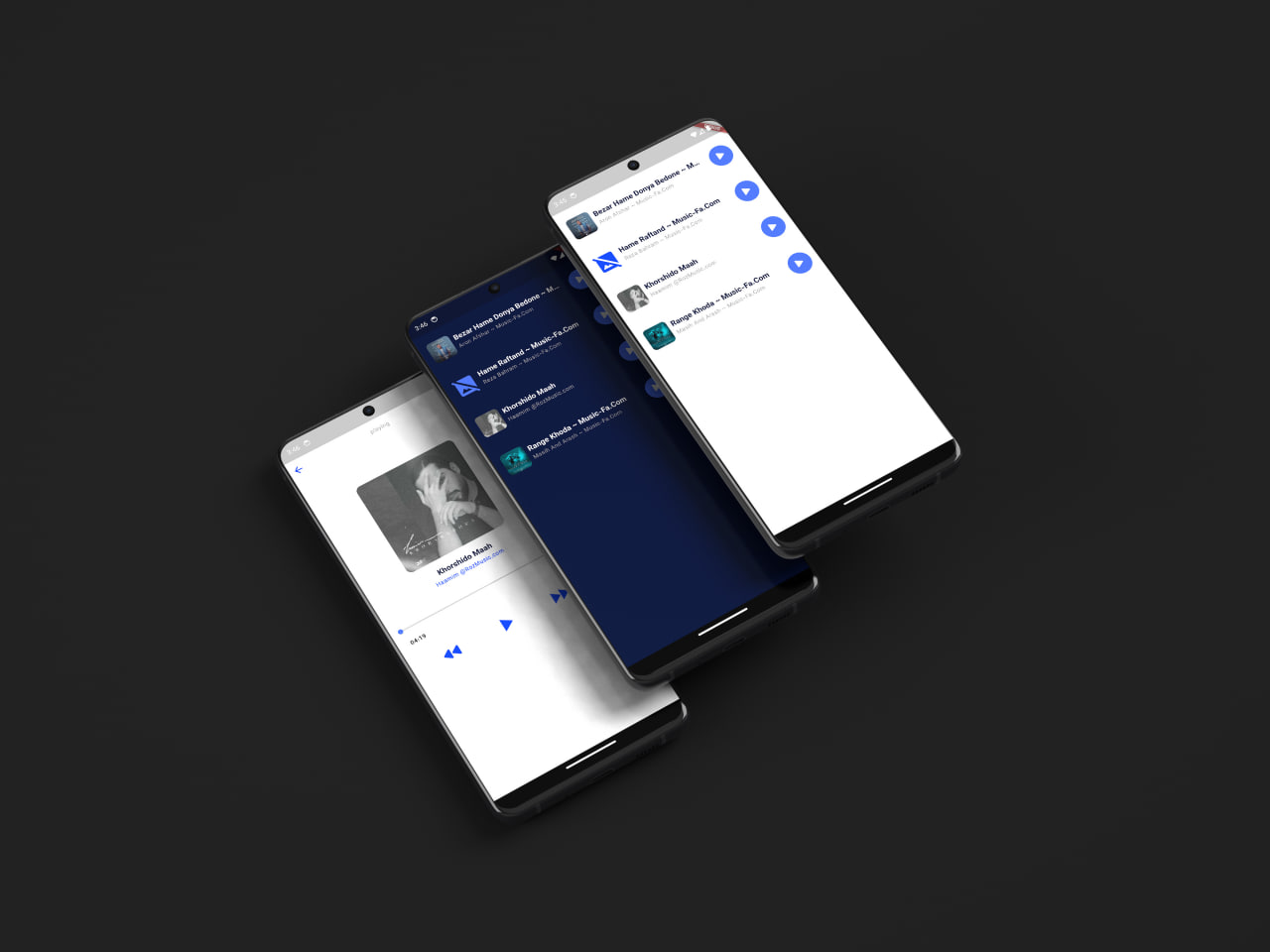 اپلیکیشن موبایل موزیک پلیر